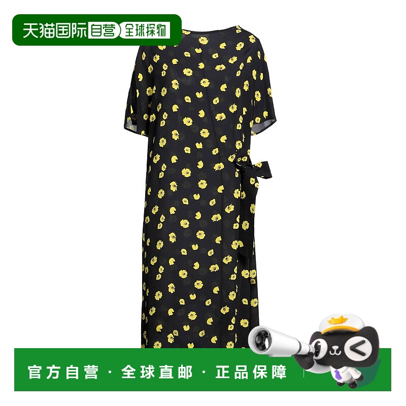 1h可退 香港直邮潮奢 Liviana Conti 女士 中长连衣裙 black黑色