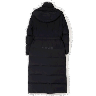 韩国直邮Dior迪奥羽绒服女款黑色长款冬季连帽保暖257M62A2720