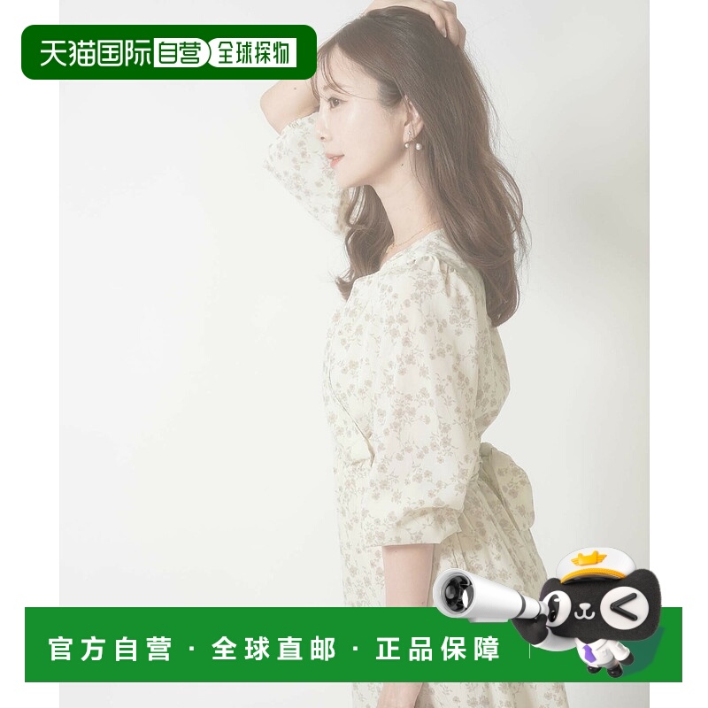 1h可退 日本直邮le reve vaniller 女士小花纹裹身连衣裙 lvn3311