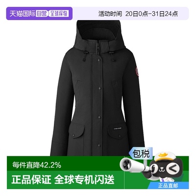 香港直邮 Canada Goose 加拿大鹅女士黑色Trillium派克羽绒服保暖