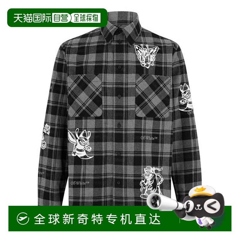 香港直邮潮奢 Off-White 男士 Off Char Flann Sn51 衬衫