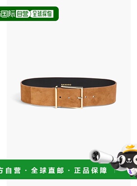 香港直邮Sandro 女士 绒面革皮带 SFACE00398CARAMEL腰带