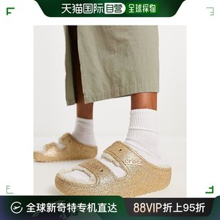 卡骆驰 Crocs 女士 cozzy 香港直邮潮奢 亮片凉鞋 款 经典