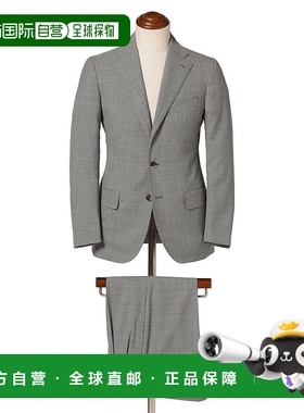 1h可退 日本直邮Stile Latino FAUSTO款羊毛斑纹西装 21170460977