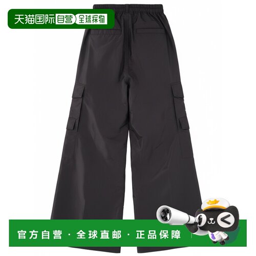 香港直邮RICK OWENS 男士休闲裤 RR01F2339STF09 SS2026 黑色工装