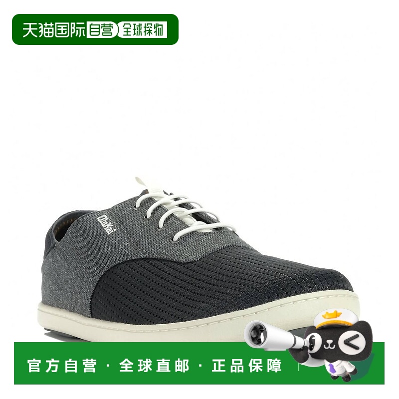 自营olukaiMen’S Nohea Moku Boat Shoes In Dark Shadow - dark