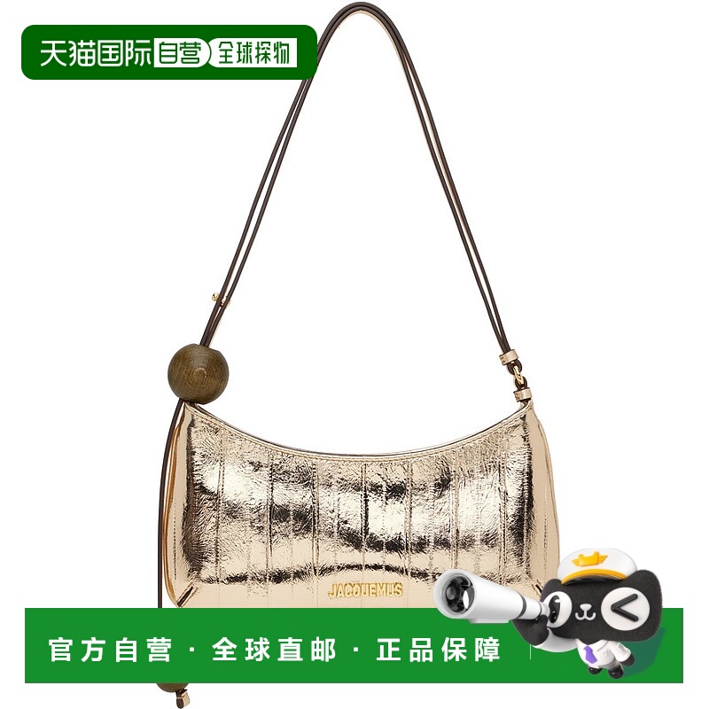 香港直邮潮奢 Jacquemus 女士 金色 La Casa 系列 Le Bisou Perle