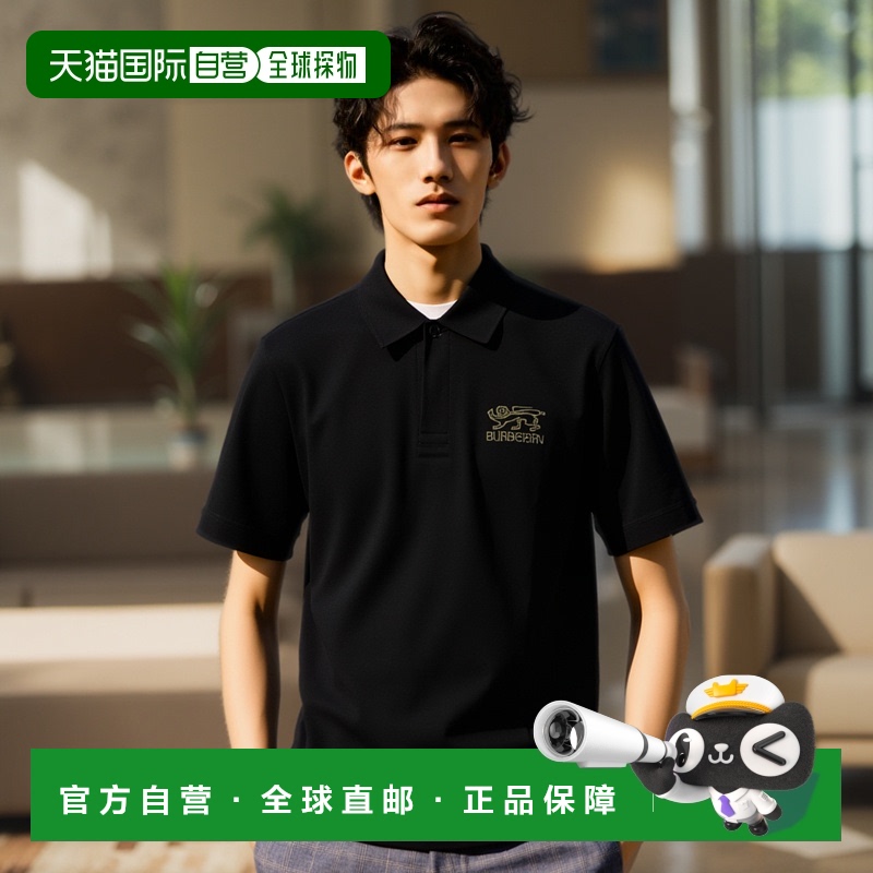 1h可退 香港直邮BURBERRY 男士T恤 8102292A1189 SS2025 黑色 Bla