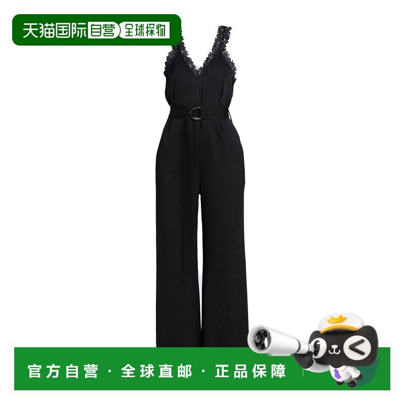 香港直邮Pinko 品高 女士 连体裤 black黑色 舒适时尚吊带背带裤