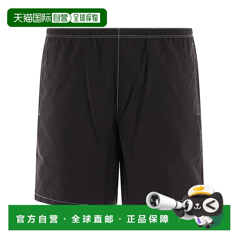 1h可退 香港直邮PRADA 男士短裤 UB3331WQ9F0002 CO 黑色 PRADA M