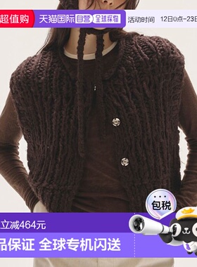 TODAYFUL 混纺手工针织背心短款无袖2025 秋冬上衣（1252