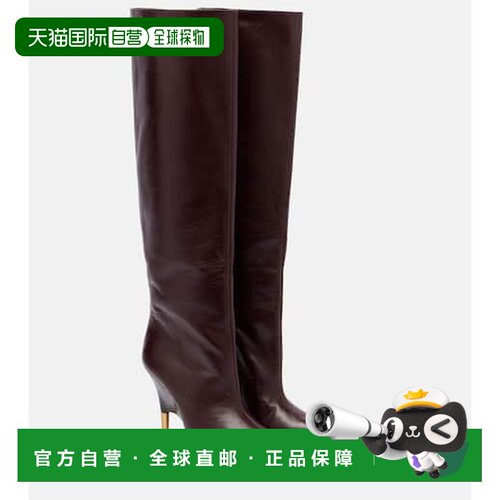 香港直邮KHAITE/Bella 100女士中筒靴高跟长筒靴女靴