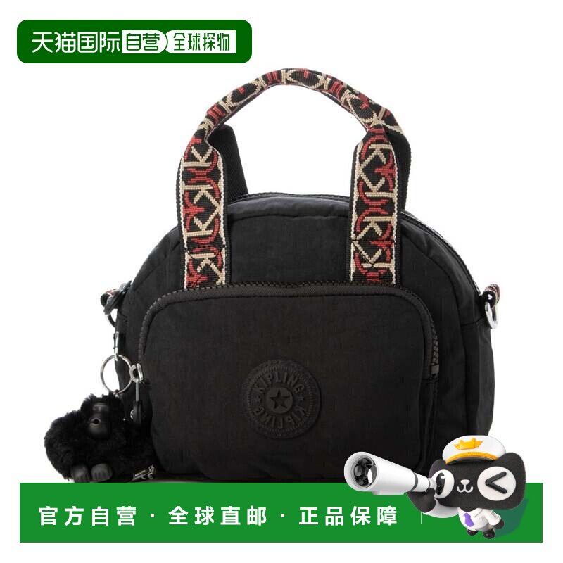 日本直邮限定款 Kipling 凯浦林 DEFEA MINI 单肩包 黑色配红米色