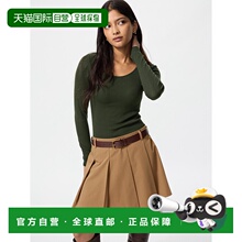 日潮跑腿UNIQLO优衣库 保暖 Heattech 罗纹 U 领文胸 T 恤/长袖 4