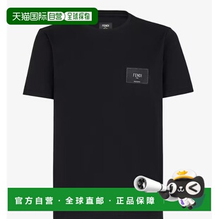 T恤 男士 FY0894A9RLF0QA1 针织 1h可退 黑色短袖 香港直邮FENDI