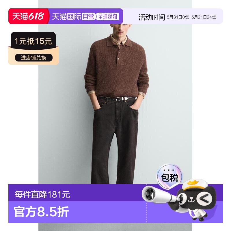 日本直邮Zara皮革钩扣皮鞋