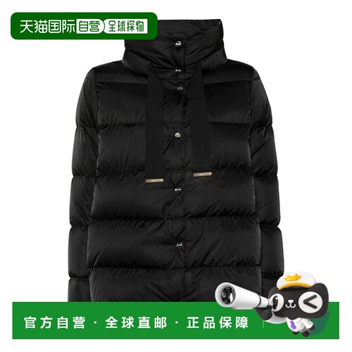 香港直邮HERNO 女士羽绒服 PI001936D12170Z9300 CO 黑色 Satin C