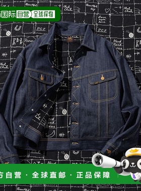 1h可退 日本直邮Lee男装联名Chah Chah宽松丹宁飞行员夹克左斜纹