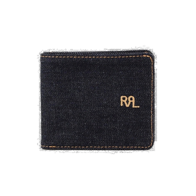 1h可退 日本直邮Double RL RRL 男士印花牛仔布双折钱包 美国制造