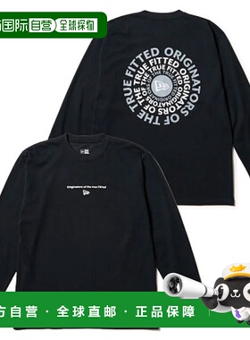 日本直邮NEW ERA Circle OOTTF 长袖运动T恤黑色常规版型14682684