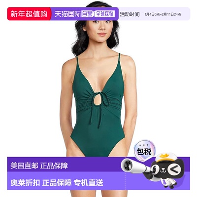 自营l spaceL*Space Piper Swimsuit Women  Deep Teal Keyhole-T
