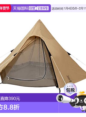 【日本直邮】DOD 帐篷 单杆帐篷S 3人用 米色 T3-44-TN户外