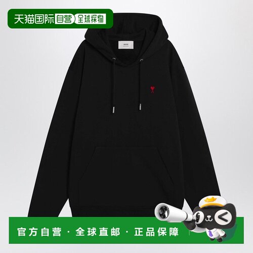 1h可退 香港直邮Ami Paris 男士卫衣 BFUSW235U730001 AW2026 黑