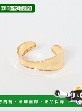 1h可退 日本直邮Favorible 女士 真鍮K18 曲線設計手鐲 RWA72NW70