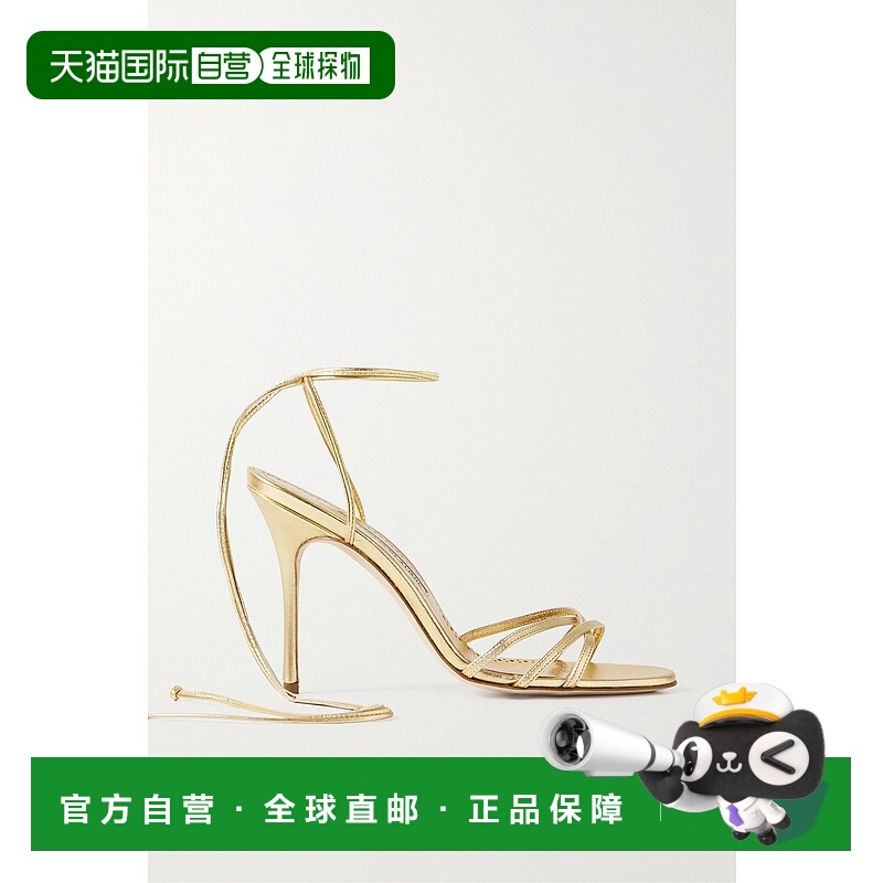 1h可退 香港直邮MANOLO BLAHNIK 莫罗 伯拉尼克 女士 Leva 105 金