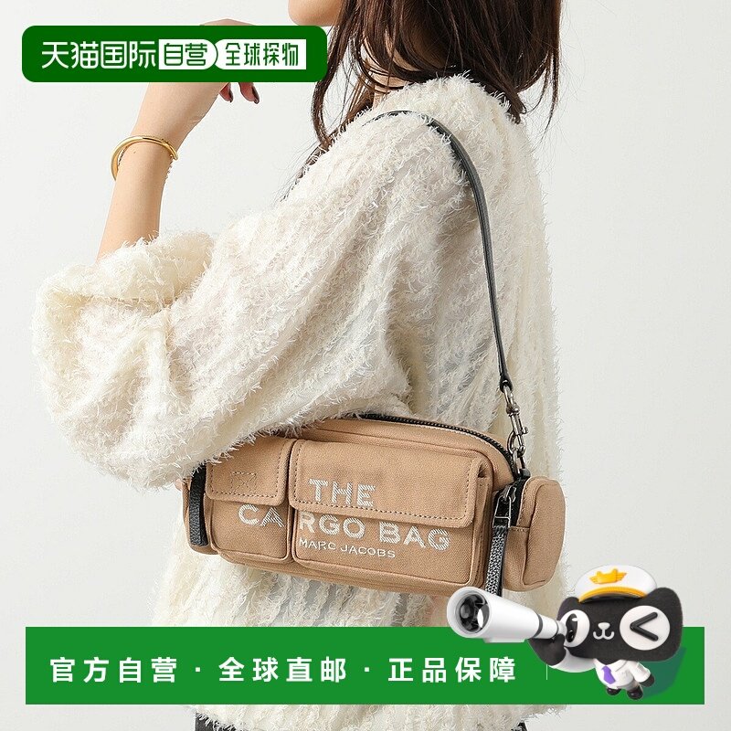 日本直邮MARC JACOBS 帆布单肩包 (2P5HSH025H03) 女士 Logo 刺绣