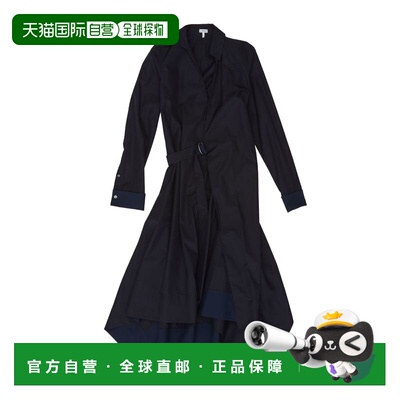 香港直邮潮奢 LOEWE 罗意威 女士 府绸缠绕式连衣裙 S359Y09XJL