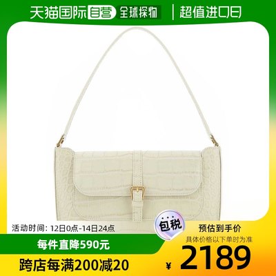 香港直邮潮奢 BY FAR 女士Sand leather Miranda shoulder bag 手