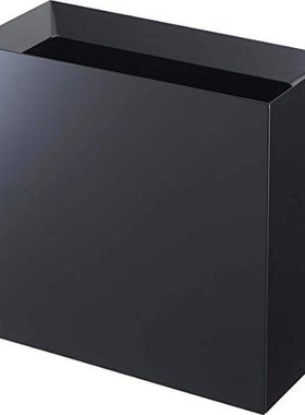 日本直邮山崎实业 无盖垃圾桶 黑色 约36X16X33cm tower 4495