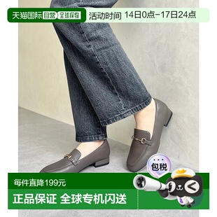 日本直邮Oriental Traffic 跳步平底鞋 方形比特莫奇图案低帮款 [