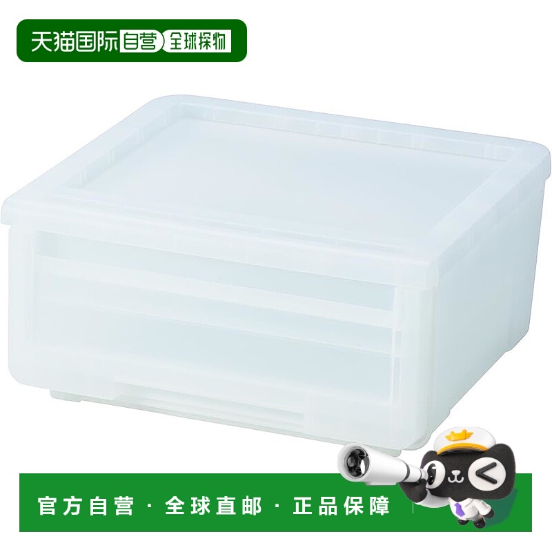 【日本直邮】天马 步入式衣物收纳箱 Kabazoko 45 半透明白 45×4
