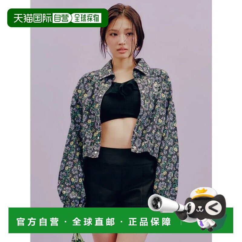 日本直邮LILY BROWN 铆钉牛仔衬衫 女装花卉夹克外套