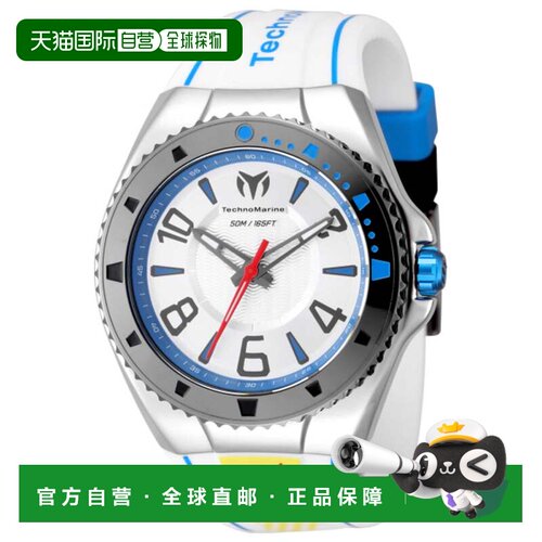 自营TechnoMarine男子赛车传奇44mm手表TM-525013-白色 美国奥莱