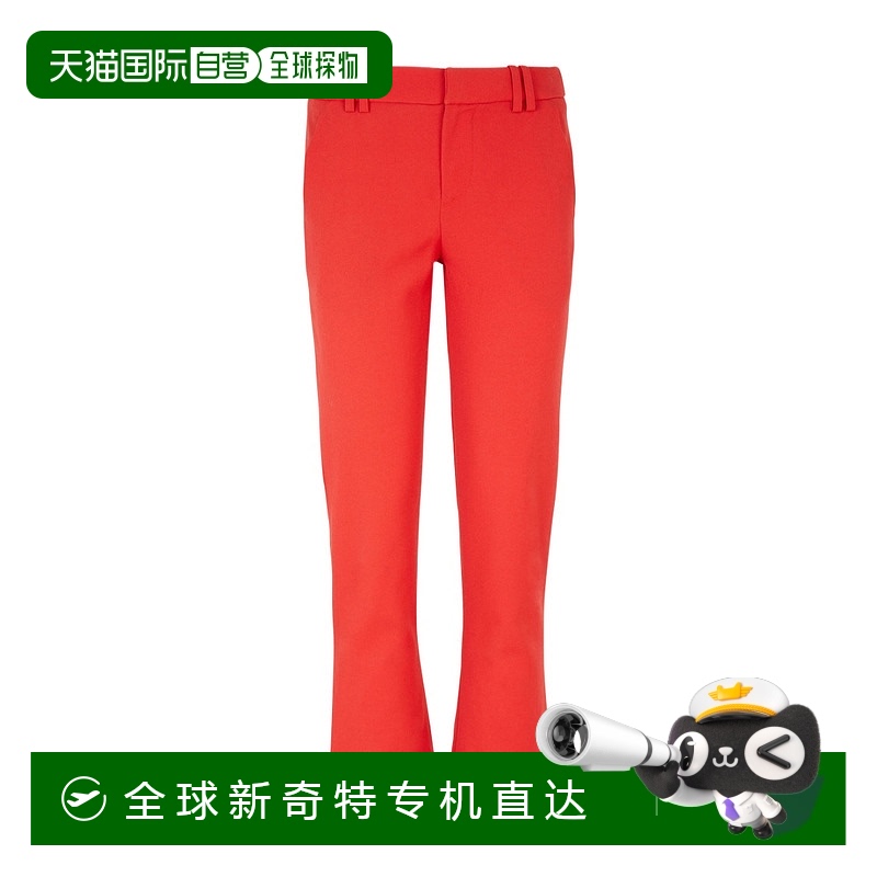 香港直邮BALMAIN 女士休闲裤 BF0PP127WC093KB SS2024 红色 羊毛