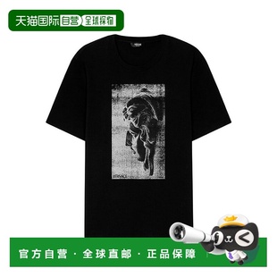 AW2025 香港直邮VERSACE 1A1508510133021B000 T恤 黑色 男士