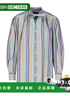 香港直邮Isabel Marant 翻领衬衫 BS005422P025I条纹长袖