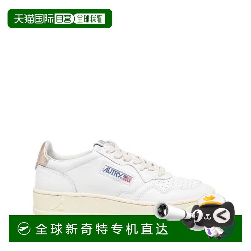 韩国直邮AUTRY25SS平板鞋女AULW LL06 WHITE GOLD