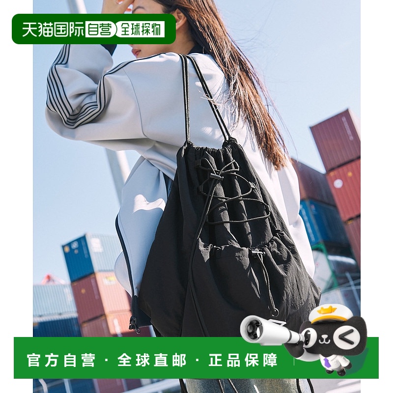 1h可退 日本直邮UMBRO 别注刺绣抽绳防水轻便双肩包 bg402