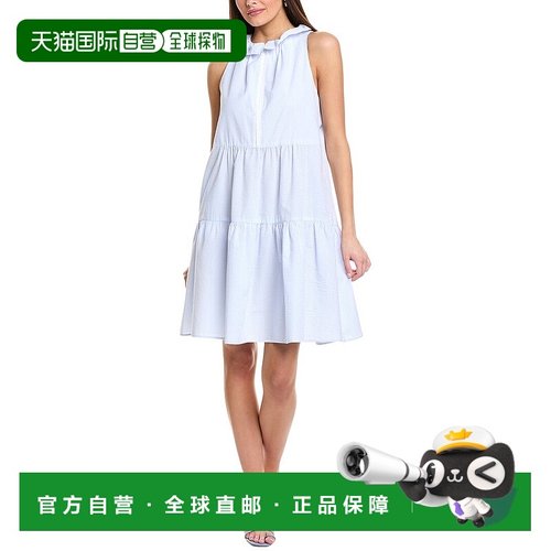 自营Sara Campbell Line 泡泡纱连衣裙 - 蓝色 美国奥莱直发