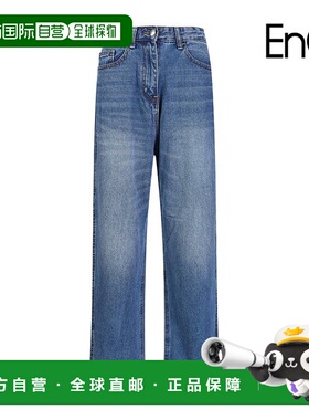 韩国直邮EnC [ENC] 宽松牛仔长裤_ENTJ33902CBL牛仔裤直筒裤