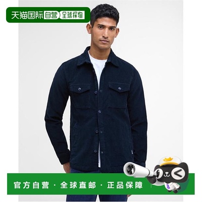 1h可退 香港直邮Barbour 巴伯尔 男士 衬衫式灯芯绒裤 blue蓝色