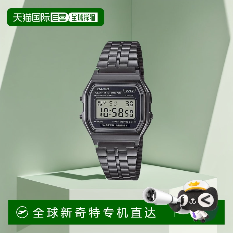 香港直邮Casio卡西欧石英手表简约风学生简约舒适A158WETB-1AEF