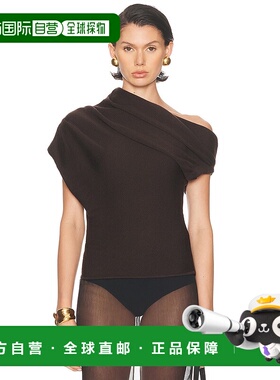 1h可退 香港直邮Staud 女士 Mabel 毛衣 R25F3134MW brown棕色 舒