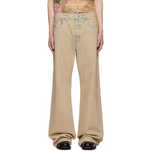 米色宽松牛仔裤 2021M Studios Acne