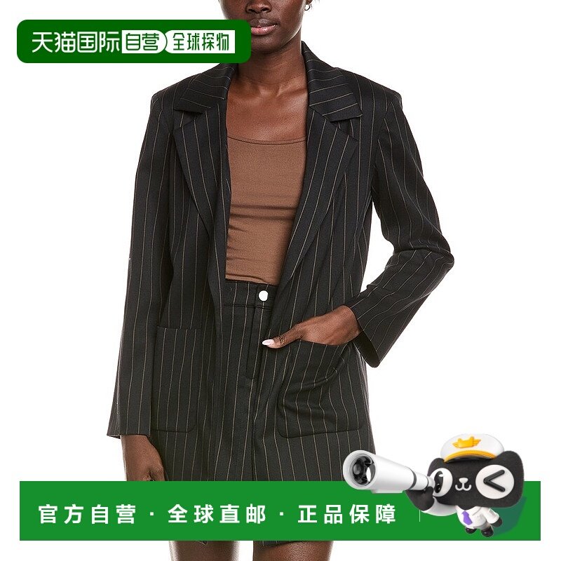 自营Kenneth Cole Pinstripe Jacket - blue 美国奥莱直发外套
