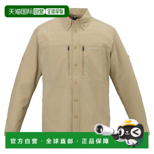 日潮跑腿Montbell WIC.微风草甸复古长袖衬衫 1114971